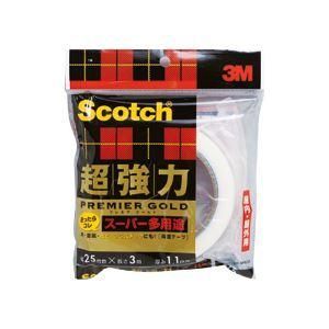 ds-（まとめ）スコッチ 超強力両面テープ プレミアゴールド （スーパー多用途）25mm×3m 10巻 14,492円
