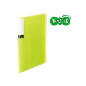 ds-（まとめ）TANOSEE クリアブック（透明表紙） A4タテ 12ポケット グリーン 60冊