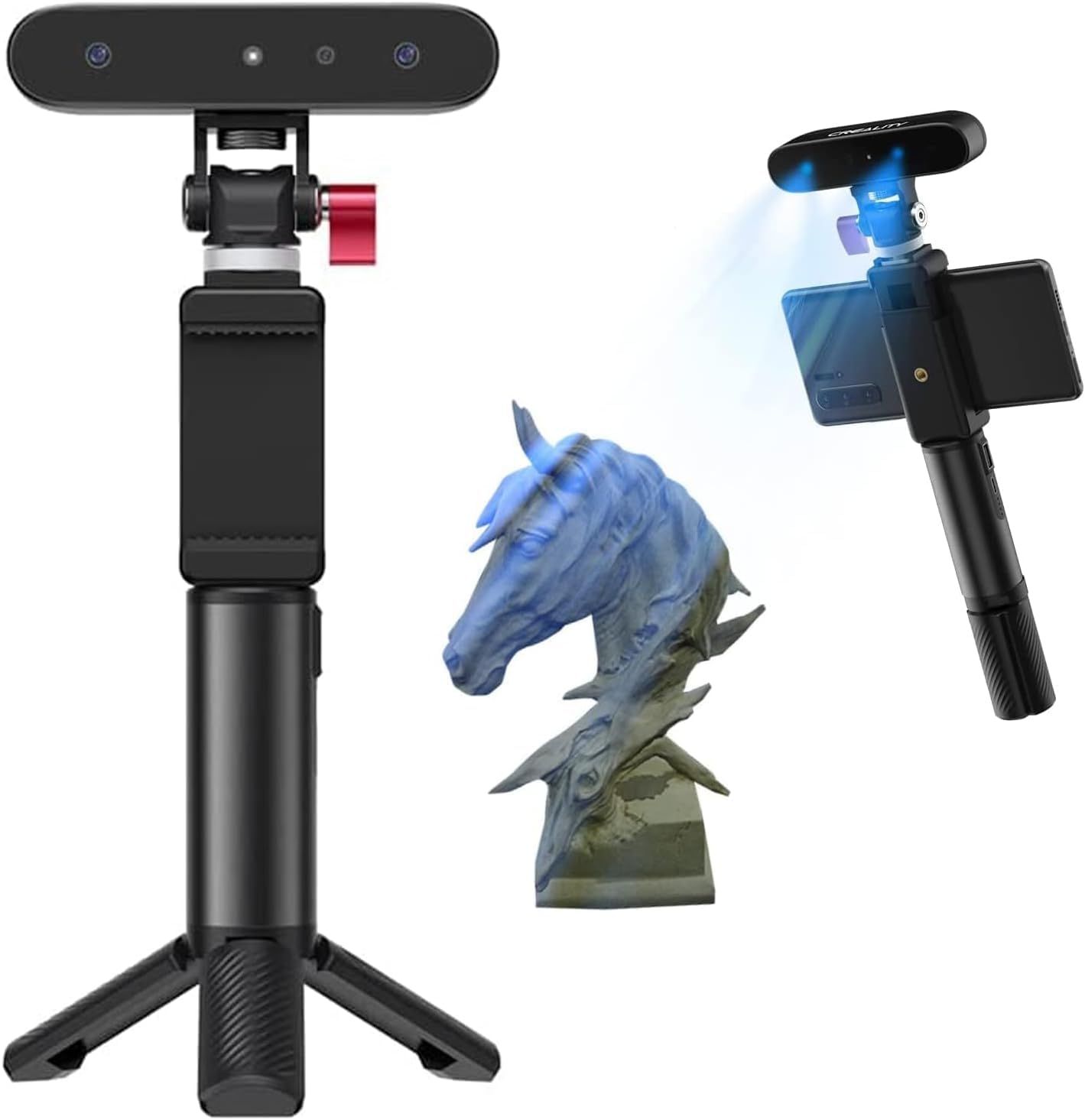 ☆新品☆Creality CR-Scan Ferret 3Dスキャナー 0.1mm精度 3dプリンター用スキャナー ハンドヘルドスキャナー 30 FPS スキャン速度 0.1mm 精度 フルカラー Android 携帯電話 PC Win 10 2a8b520c