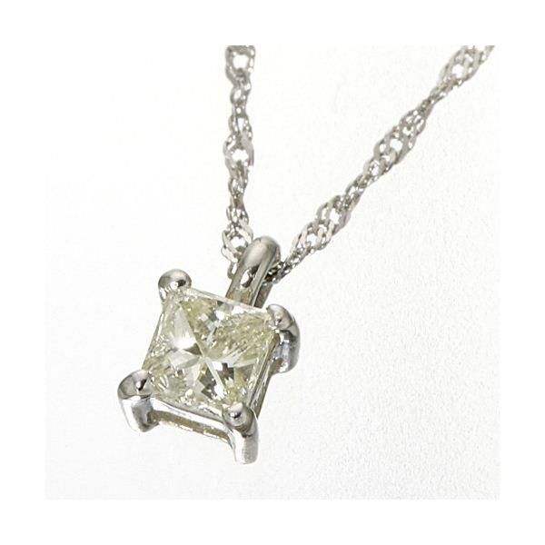 ds-0.15ctダイヤモンドプリンセスカットペンダント/ネックレス プラチナ 47,976円