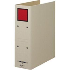 ds-（まとめ）キングジム 保存ファイルドッチ 4078 A4S 80mm 灰／赤〔×20セット〕