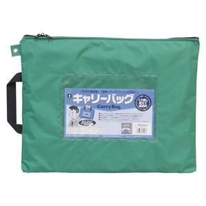 ds-（まとめ）ミワックス キャリーバッグ CB-500-G B4 マチ無 緑〔×3セット〕 7,602円