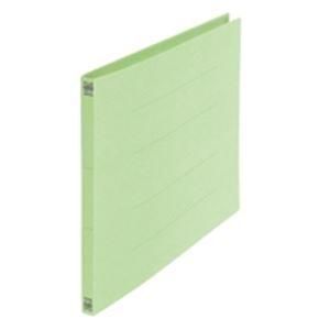ds-(業務用5セット) プラス フラットファイル/紙バインダー 〔B4/2穴 10冊入り〕 ヨコ型 012N グリーン(緑)