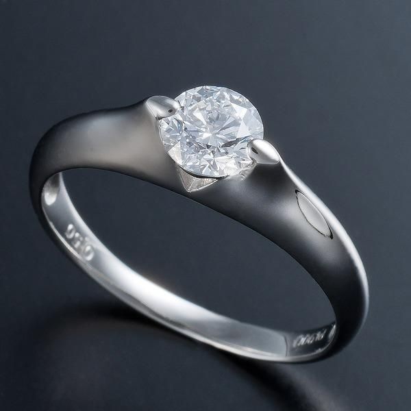 ds-プラチナPt900 0.5ct Dカラー・IFクラス・EXカットダイヤリング 指輪（GIA鑑定書付き） 7号