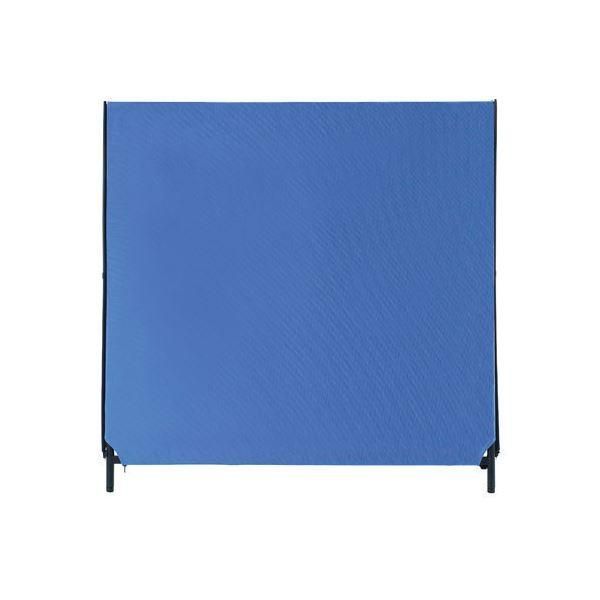ds-林製作所 ZIP2パーティション(パーテーション/衝立) 幅1200mm×高さ1200mm アジャスター付き クロス洗濯可 YSNP120S-BL ブルー