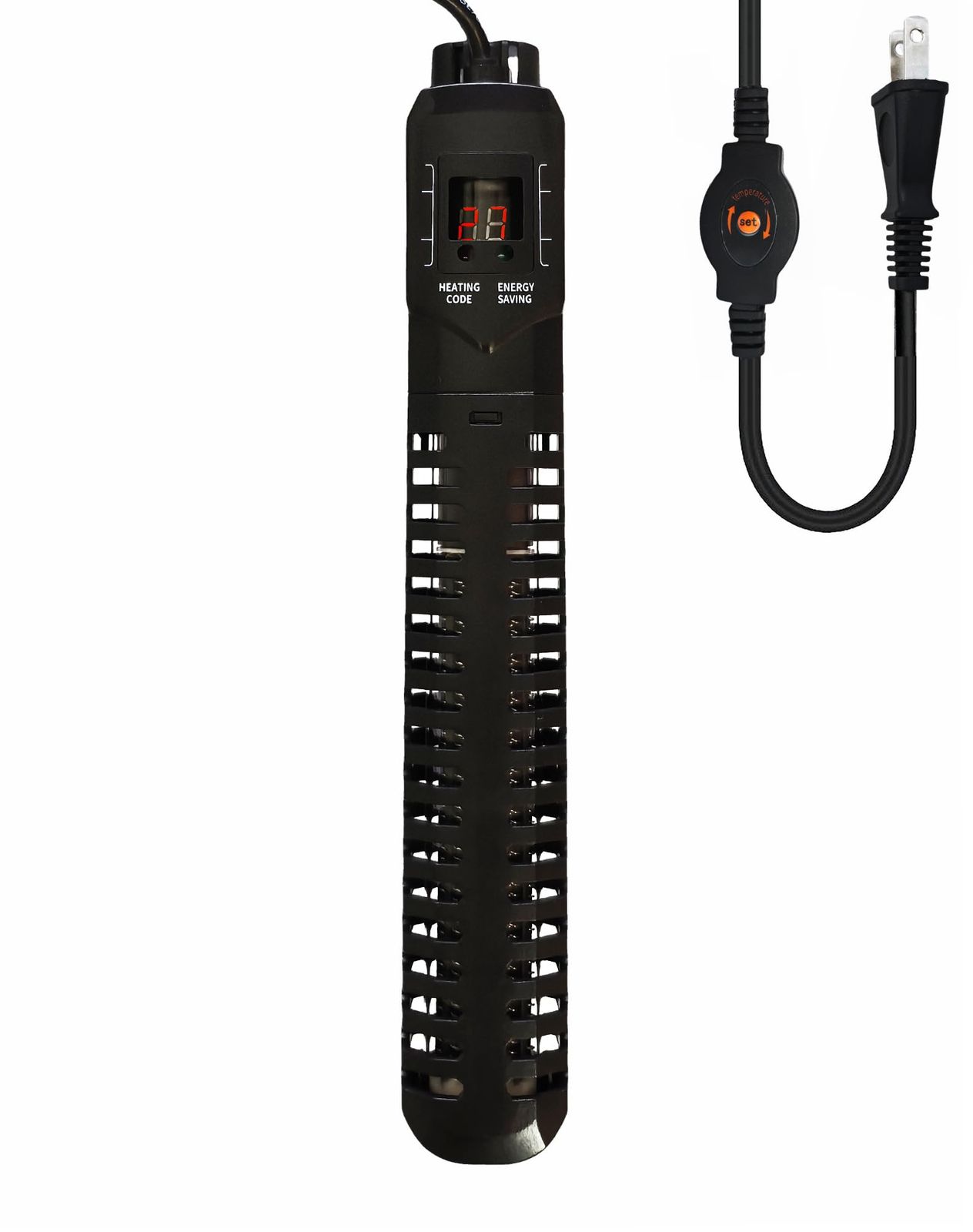 ShiawaseforU 水槽用ヒーター LEDデジタル 20-34°C オートヒーター 淡水海水両用 魚 亀 水中式 日本語取扱説明書付き 1