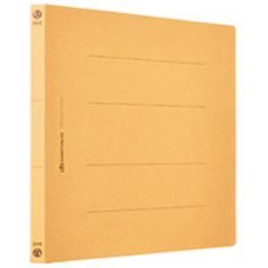 ds-フラットファイル/紙バインダー 〔A4/2穴 120冊入り〕 ヨコ型 イエロー(黄) D018J-12YL