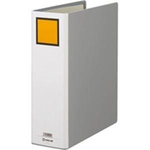 ds-キングジム パイプ式ファイル/キングファイルG 〔A4/タテ型〕 10冊 とじ厚80mm 片開き 978N グレー(灰) 11,033円