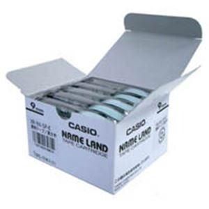 ds-カシオ計算機(CASIO) テープ XR-9X-5P-E 透明に黒文字 9mm 5個