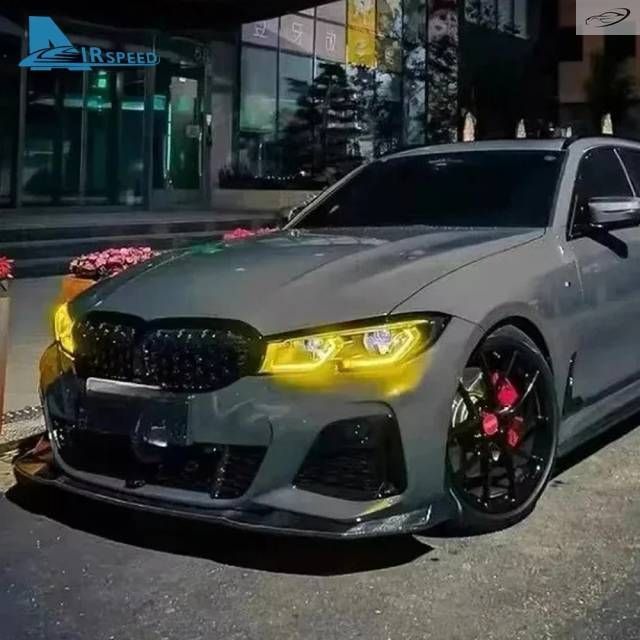 DRL LED Boards BMW 3 Series G20 G21 2020-2022 320i 330i Adaptive Headlight Daytime Running Light Angel Eyes Lemon Yellow