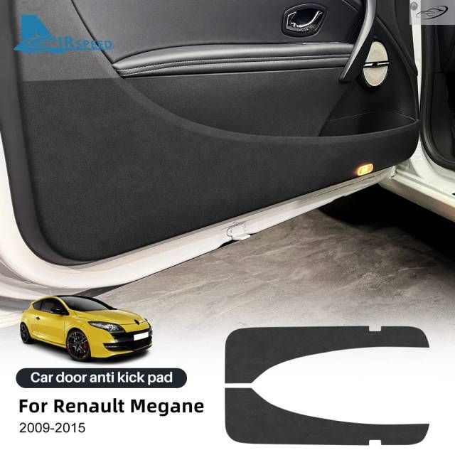 Door Anti-kick Pad Renault Megane 2009 - 12 2013 2014 2015 LHD RHD Car Leather Carbon Mat Trim