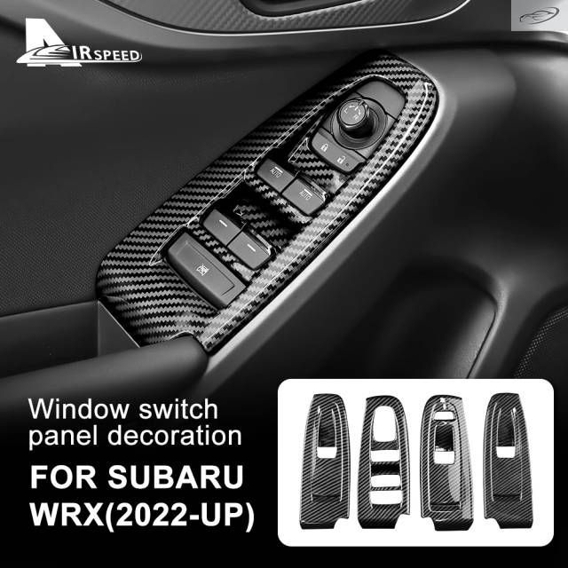 Subaru WRX 2022 2023 Carbon Fiber Style ABS Car Window Lift Switch Button Panel Cover Interior Trim LHD 7,875円