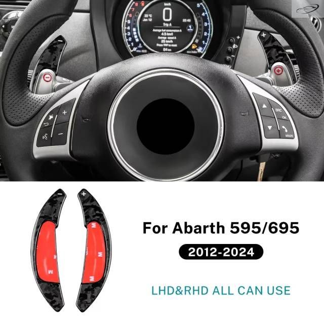 Hard ged Carbon Fiber Car Steering Wheel Shift Paddle DSG Cover 595 695 2012 - 15 2016 2020 2021-2024