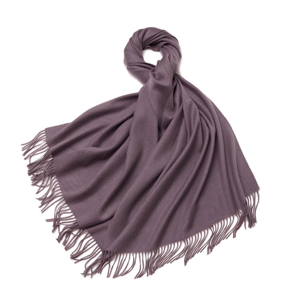 新品 [MINNUO] 内モンゴル産 ストール320g カシミヤ100％ 200*70cm 大判サイズ光沢輝き レディース 秋冬用 防寒 おしゃれ 高級マフラー (ダックパープル) 10,335円