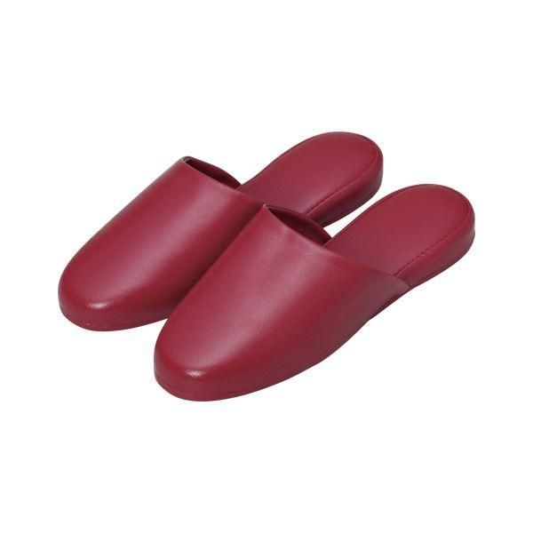 ds-オーミケンシ 高周波レザースリッパ 10足組 5703-10 レッド 10足