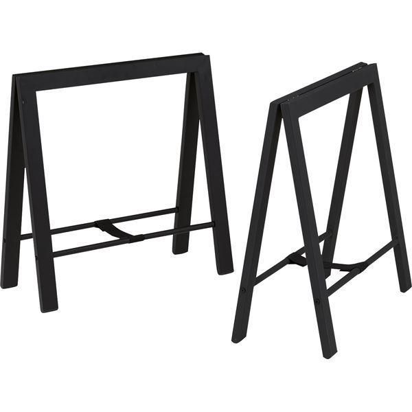 ds-テーブル天板用 脚/足 単品 幅65×奥行36×高さ67cm スチール TL-111BK DIY 作業 クラフト 日曜大工