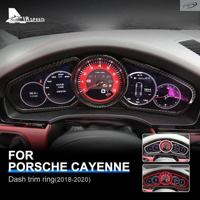 Porsche Cayenne Paramera Macan Carman Boxster Car Dashboard Frame Speedometer Ring Sticker Cover Trim 6,847円