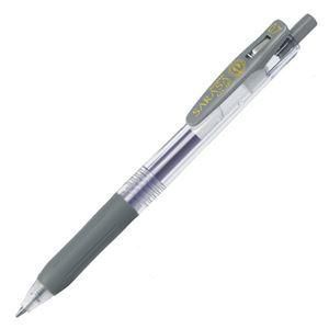 ds-(まとめ) ゼブラ ゲルインクボールペン サラサクリップ 0.7mm グレー JJB15-GR 1本 〔×60セット〕