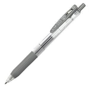 ds-(まとめ) ゼブラ ゲルインクボールペン サラサクリップ 0.5mm グレー JJ15-GR 1本 〔×60セット〕