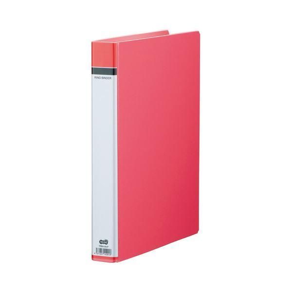 ds-（まとめ） TANOSEE 30穴バインダー（貼り表紙） A4タテ 100枚収容 背幅42mm ピンク 1セット（10冊） 〔×2セット〕