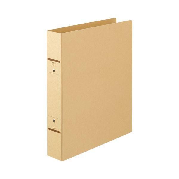 ds-（まとめ） TANOSEE Oリングファイル（紙表紙） A4タテ 2穴 320枚収容 背幅52mm クラフト 1セット（10冊） 〔×2セット〕