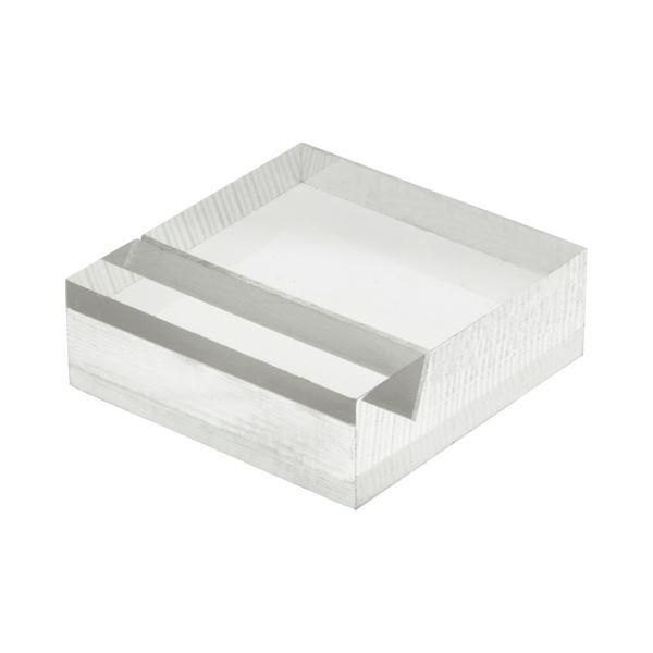 ds-（まとめ） 光 透明アクリルカード立て 30×30×10mm A339-1-6 1パック（6個） 〔×5セット〕