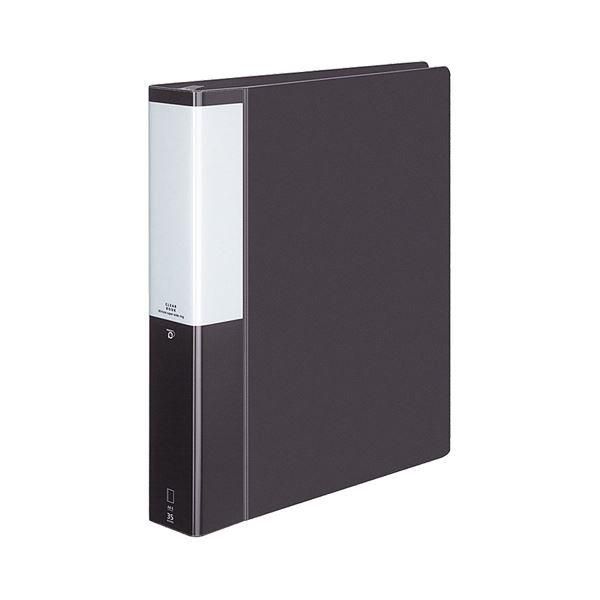 ds-(まとめ) コクヨ クリヤーブック(クリアブック)(POSITY) 替紙式 A4タテ 30穴 35ポケット付属 背幅53mm ダークグレー P3ラ-L740DM 1冊 〔×5セット〕