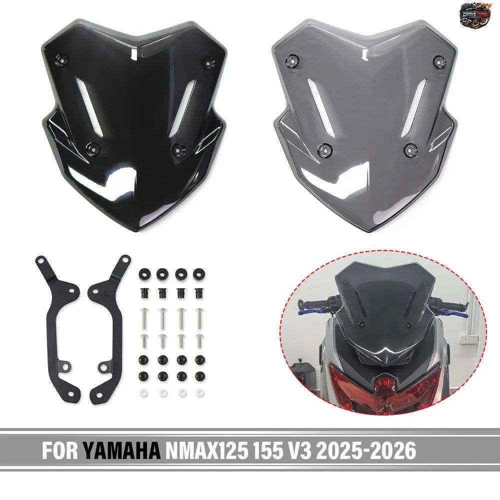 ヤマハ NMAX155 NMAX125 N-MAX 155 125 V3 2025-2026 用モーターサイクルウインドシールドウインドスクリーンバイザーバイザースクリーンス