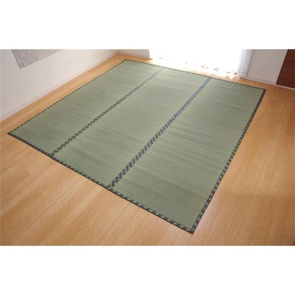 ds-い草 上敷き/ラグマット 〔糸引織 団地間2畳 約170×170cm〕 抗菌 防臭 調湿 日本製 減農薬栽培 熊本県八代産イ草使用