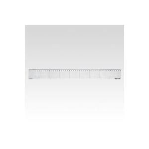 ds-（まとめ） 方眼直定規 2mm厚 CR-HR45R 1本入 〔×10セット〕