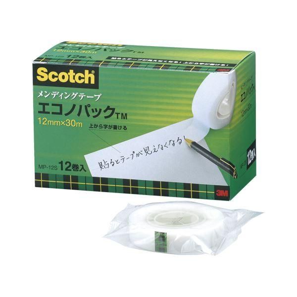 ds-（まとめ） 住友スリーエム スコッチ(R)メンディングテープ エコノパック(TM)製品 （小巻）巻芯径25mm MP-12S 12巻入 〔×2セット〕