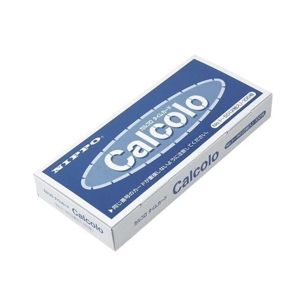 ds-（まとめ） NIPPO タイムカード カルコロカード 1箱入 〔×3セット〕 6,710円