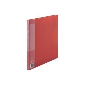 ds-(業務用20セット) ジョインテックス クリアファイル/ポケットファイル 〔A4/タテ型 1冊入り〕 20ポケット 赤 D047J-RD