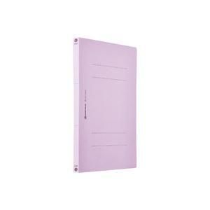 ds-(業務用20セット) フラットファイル/紙バインダー 〔A4/2穴 10冊入り〕 タテ型 パープル(紫) D017J-VL