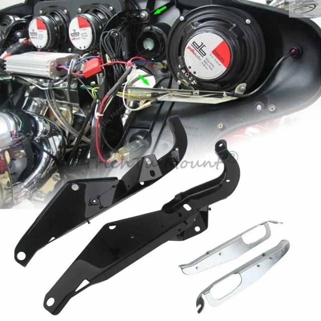 Harley Street Electra Glide Ultra Classic 96-13 Motorcycle Batwing Inner Fairing Support Bracket Mount Speaker Holder Kits