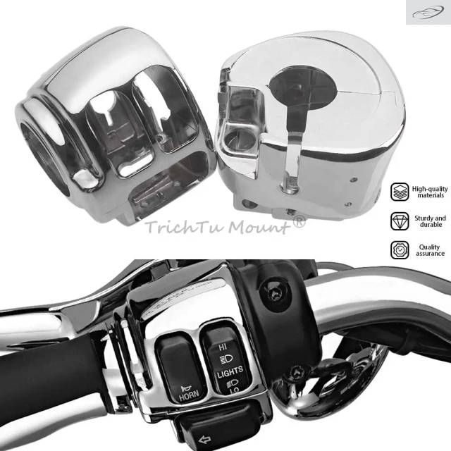 Motorcycle Handlebar Control Switch Housing Cover Harley Sportster Iron 883 1200 Dyna Softail Fat Boy 2011-later #71826-11