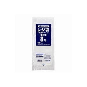 ds-（まとめ）ジョインテックス レジ袋(省資源タイプ)No.8 100枚 B708J〔×50セット〕