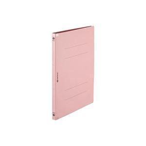 ds-(業務用10セット)フラットファイル/紙バインダー 〔A4/2穴 10冊入り〕 背表紙強化タイプ D128J-PK 桃
