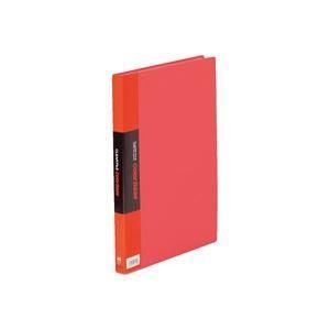 ds-(業務用10セット) キングジム クリアファイル/ポケットファイル 〔A4/タテ型〕 固定式 40ポケット 132CW レッド(赤)