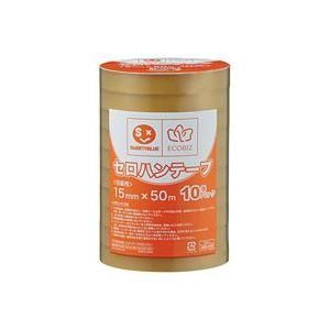ds-（まとめ）ジョインテックス セロハンテープ15mm×50m10巻 B641J 〔×3セット〕
