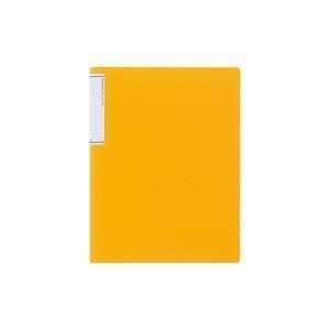 ds-(業務用3セット) LIHITLAB クリアファイル/ポケットファイル 〔A4/タテ型〕 10冊入り 超スリムタイプ N7110-4 橙