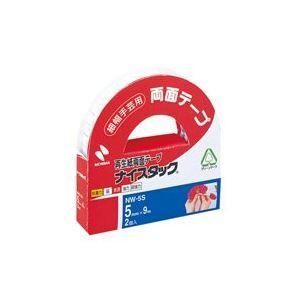 ds-(業務用200セット) ニチバン 両面テープ ナイスタック 〔幅5mm×長さ9m〕 2巻 NW-5S