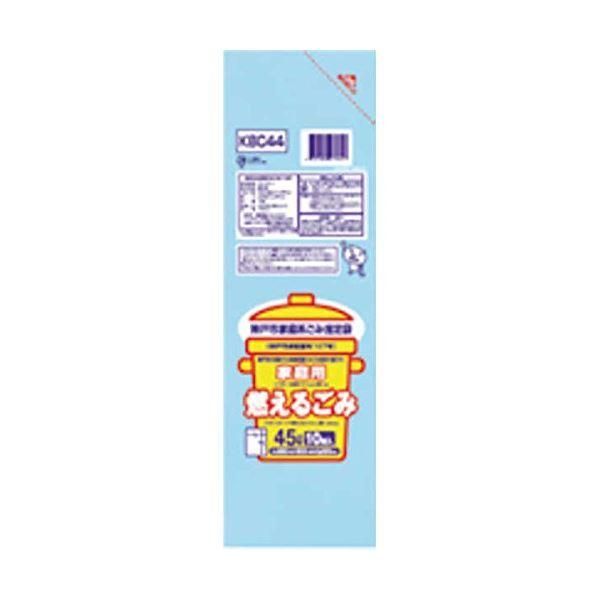 ds-神戸市 燃えない30L10枚入透明 KBC33 〔（60袋×5ケース）合計300袋セット〕 38-604