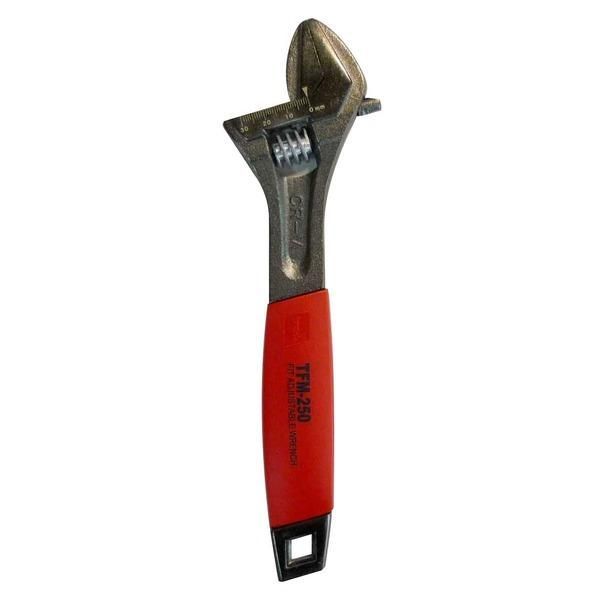 ds-（まとめ）TRAD フィットモンキーレンチ/作業工具 〔250mm〕 目盛付き TFM-250 〔業務用/DIY用品/日曜大工/スパナ〕〔×20セット〕