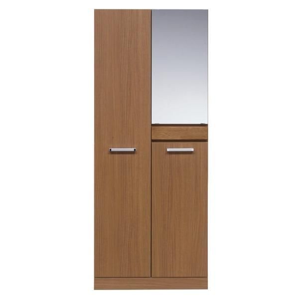 ds-ハイタイプ シューズボックス 下駄箱 幅74cm ブラウン 木製 オートヒンジ プラ棚 日本製 Angel エンジェル 完成品 開梱設置 36,608円
