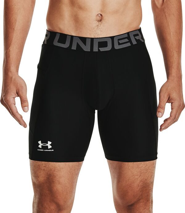 アンダーアーマー メンズ ボトムス ハーフパンツ・ショーツ ショートパンツ Under Armour Mens HeatGear Compression 6 Shorts BlackPitch Gra