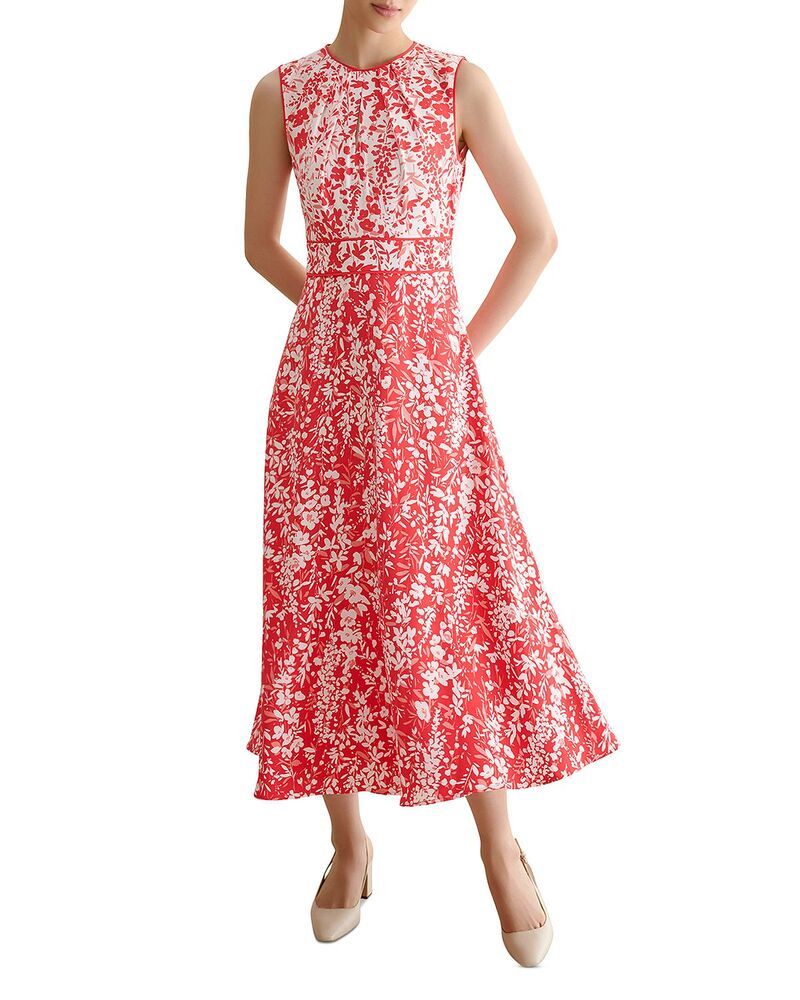 ホッブスロンドン レディース トップス ワンピース プチ HOBBS LONDON Petite Maddie Dress Red Ivory アイボリー 35,620円