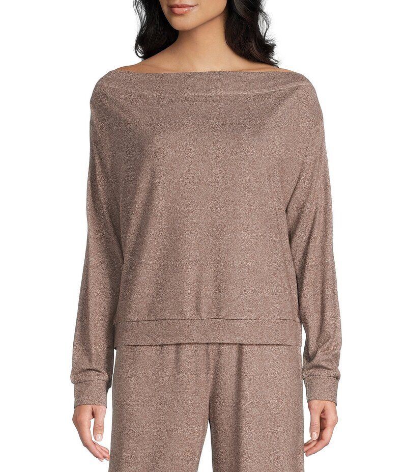ジービー レディース トップス シャツ GB Hacci OffTheShoulder Coordinating Pullover Top Chocolate チョコレート 6,825円