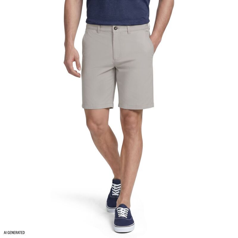 アイゾッド レディース ボトムス ハーフパンツ・ショーツ ショートパンツ Mens IZOD 7inch Saltwater Flat Frontwill Shorts Cinderblock