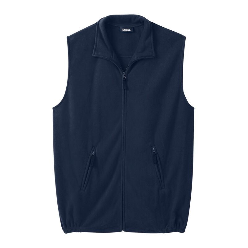 キングサイズ レディース アウター ジャケット・ブルゾン プラスサイズ トール ベスト フリース KingSize Mens Big Tall Explorer Plush Fleece Zip Ve